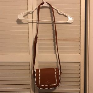Kate Spade Brown Crossbody with White Detail